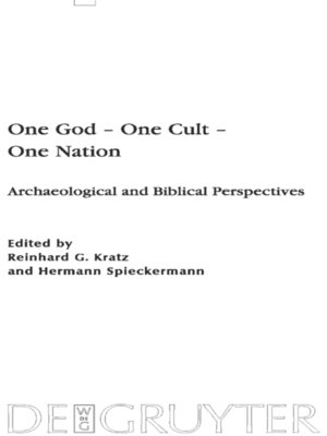 cover image of One God – One Cult – One Nation